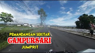 PEMANDANGAN SEKITAR CAMPURSARI - JUMPRIT // MOTOVLOG TEMANGGUNG