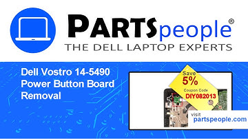 Dell Vostro 14-5490 (P116G001) Power Button Board How-To Video Tutorial