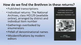 Tim Grass, 'Brethren and the 1851 Census of Religious Worship'