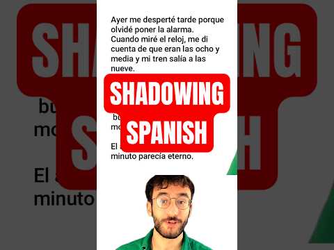 Shadowing Spanish practice 🇪🇸 fast.#SpanishShadowing #LearnSpanish #SpeakSpanish