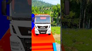 Rainbow Stairs vs Multiple Vehicle #beamngdrive #automobile #gaming #viralvideo #shorts #car #truck