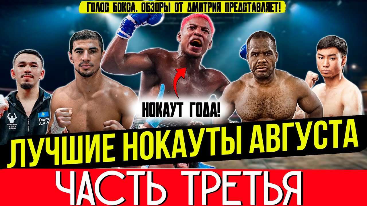 Бокс. ЛУЧШИЕ НОКАУТЫ 2025 года! Август, часть третья