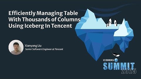 Efficiently Managing Table With Thousands of Columns Using Iceberg In Tencent