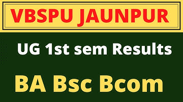 Vbspu Results ! BA Bsc Bcom Result News #vbspulatestupdate #vbspuexamnews #TDcollegenews