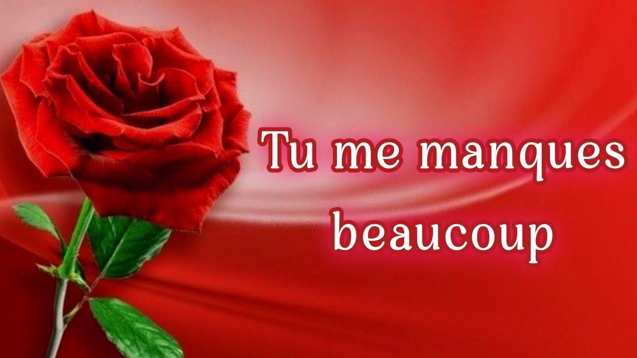 tu me manques beaucoup mon amour ️ message d'amour très touchant 💕