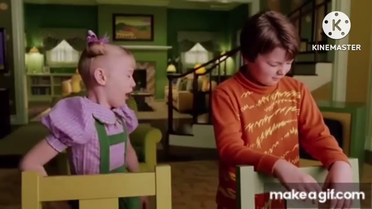 The Cat in the Hat’s reaction after watching himself throwing the hairball over and over again