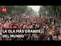 Rompieron récord Guinness con la ola más grande del mundo en Ciudad de México