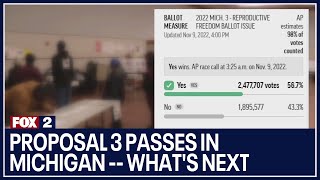 Proposal 3 passes in Michigan -- What's next