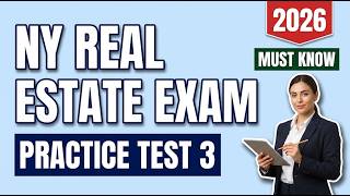NY Real Estate Exam Prep: Mock Exam 3 (Questions, Answers & Explanations)