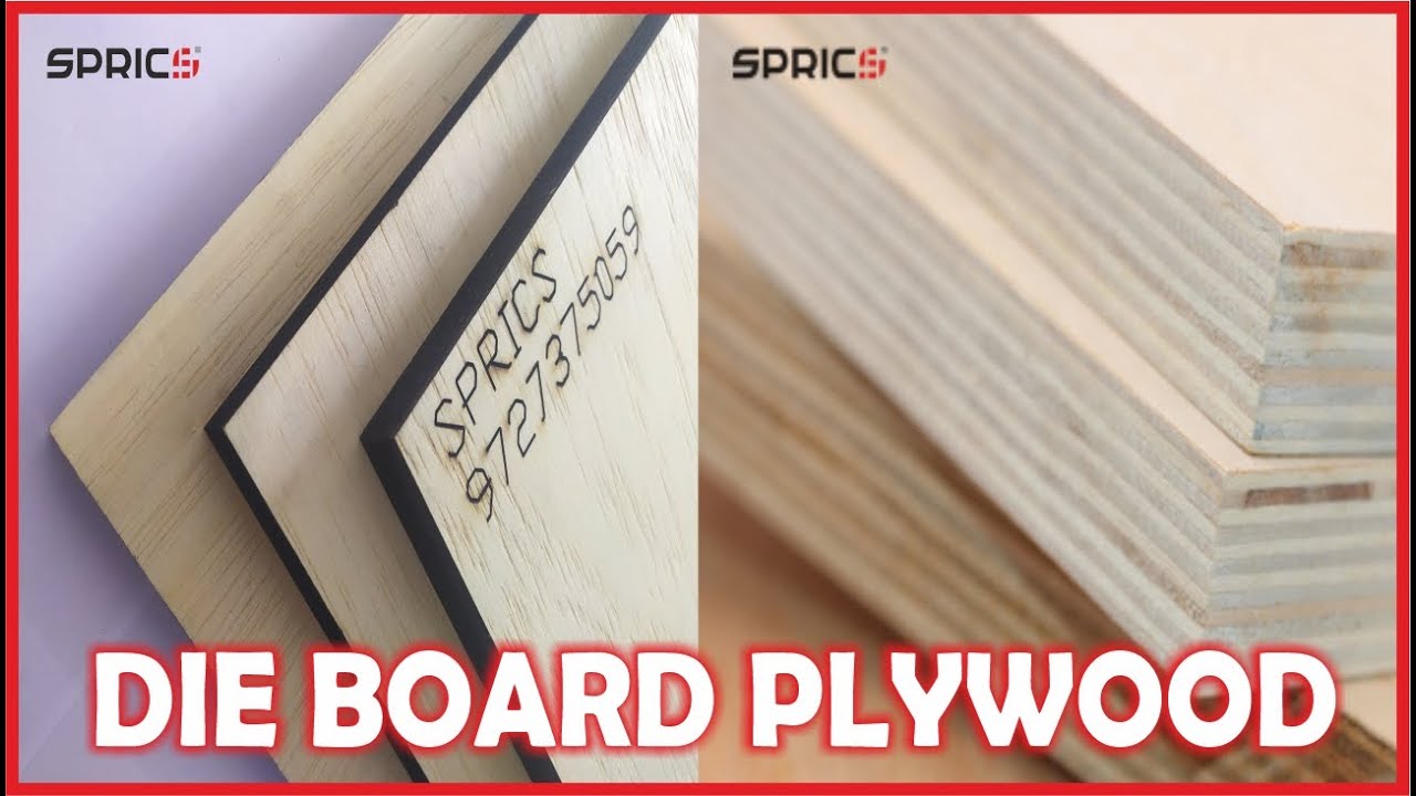 SPRICS DIE PLYWOOD FOR LASER CUTTING POPLAR PLYWOOD BIRCH PLYWOOD