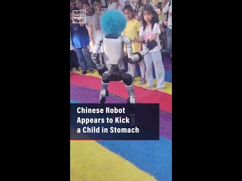 Chinese Robot Appears to Kick a Child in Stomach