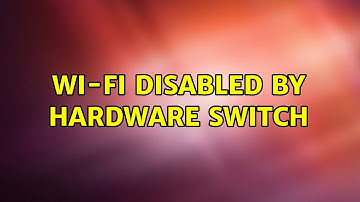 Ubuntu: Wi-Fi disabled by hardware switch (2 Solutions!!)