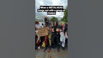 Thumbnail of When a  METALHEAD hangs out with a group of PUNKS #metalhead #punk #camdentown