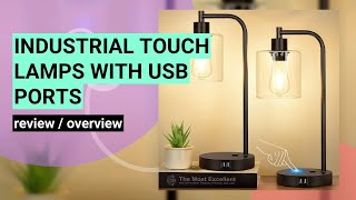 Review of the 2024 Upgraded Industrial Touch Control Table Lamps