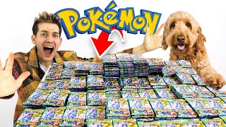 DOG Opens Pokemon Cards (FULL ART PULLS!!!)
