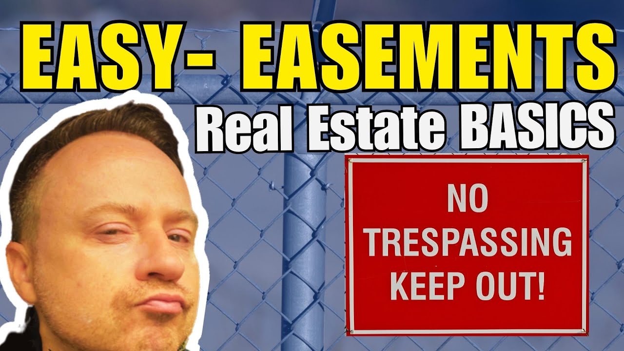 Real Estate Exam vocabulary Easements YouTube