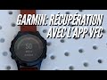 Garmin statut de rcupration avec lapplication vfc des garmin fenix