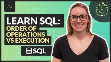 Learn SQL: Order of Operations vs Execution