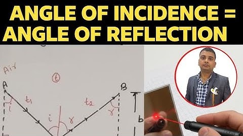 Prove that angle of incidence is equal to angle of reflection#without using Huygenprinciple#physics 
