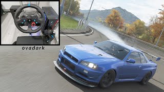 Nissan Skyline GT-R V-SPEC II - Forza Horizon 4 (Steering Wheel   Shifter) Logitech G29 Gameplay 4K