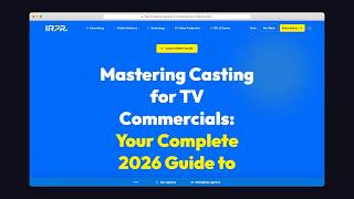 Casting for TV Commercials: 2026 Guide to Finding & Hiring Actors