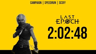 Last Epoch - Bladedancer Speedrun - Full campaign in 2h02