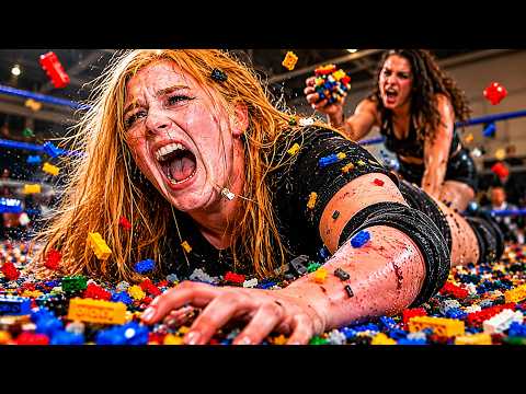 I Wrestled on 10,000 LEGOs "PAINFUL"