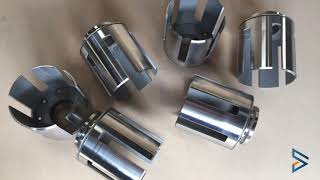 Stainless Steel Finger Coupling | Waterjet Cutting | 3D tube cutting | Flowcut Waterjet Cutting BV