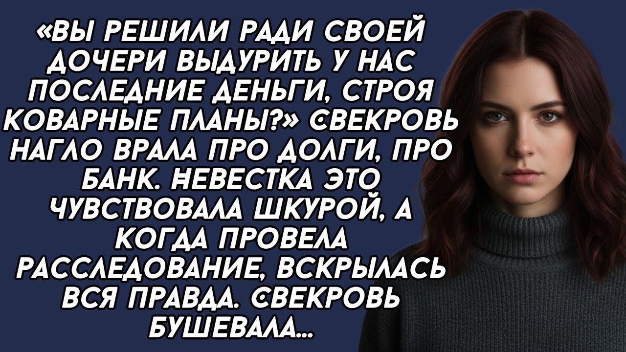 «Вы решили ради своей дочери выдурить у нас последние деньги, строя коварные планы?»