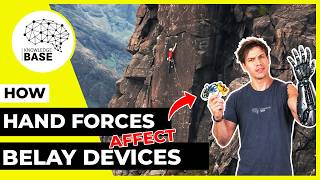 How hand forces influence the performance of your belay device... 💪 #climbingeducation #gearscience