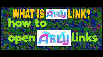 How to open #AFLY link? What is #AFLY link? Best url shortner.