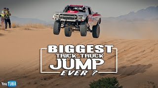 Biggest Trick Truck Jump Ever ??