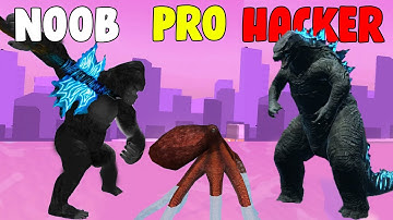Pinker Lab | Kaiju Run (NOOB vs PRO vs HACKER)