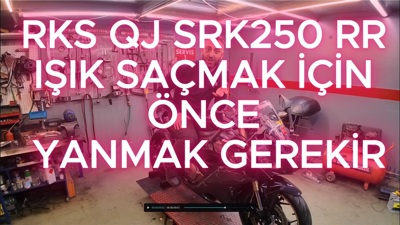 RKS QJ SRK250 RR Işık Saçmak için Önce yanmak Gerekir // AnalizMotoEksper