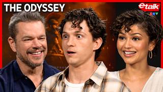 Zendaya and Tom Holland react to working with Christopher Nolan for the first time on 'The Odyssey'
