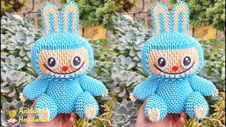 3d origami Labubu | paper the monsters labubu , paper craft idea
