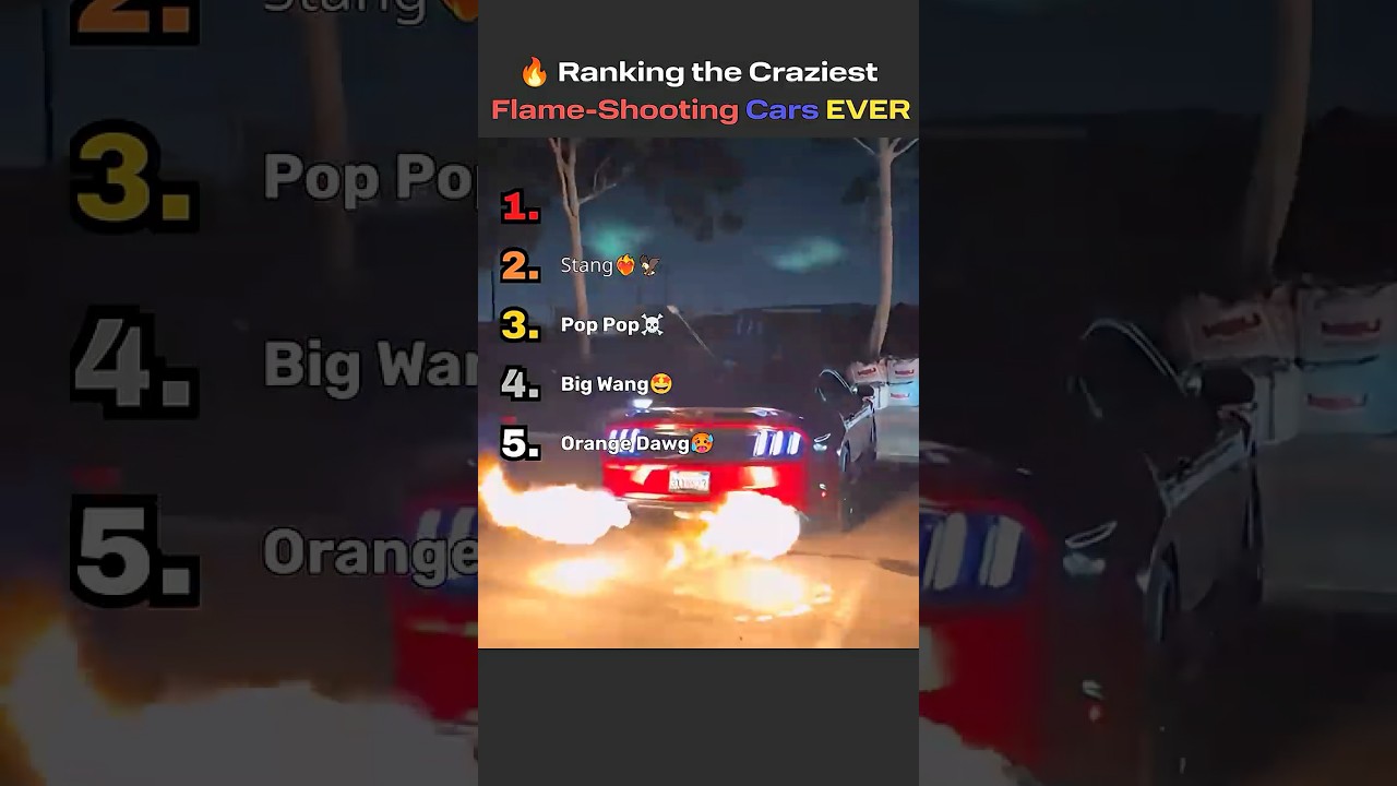 Ranking the Craziest Flame Shooting Cars EVER  