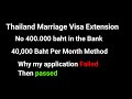 Thailand Marriage Visa Extension Requirements