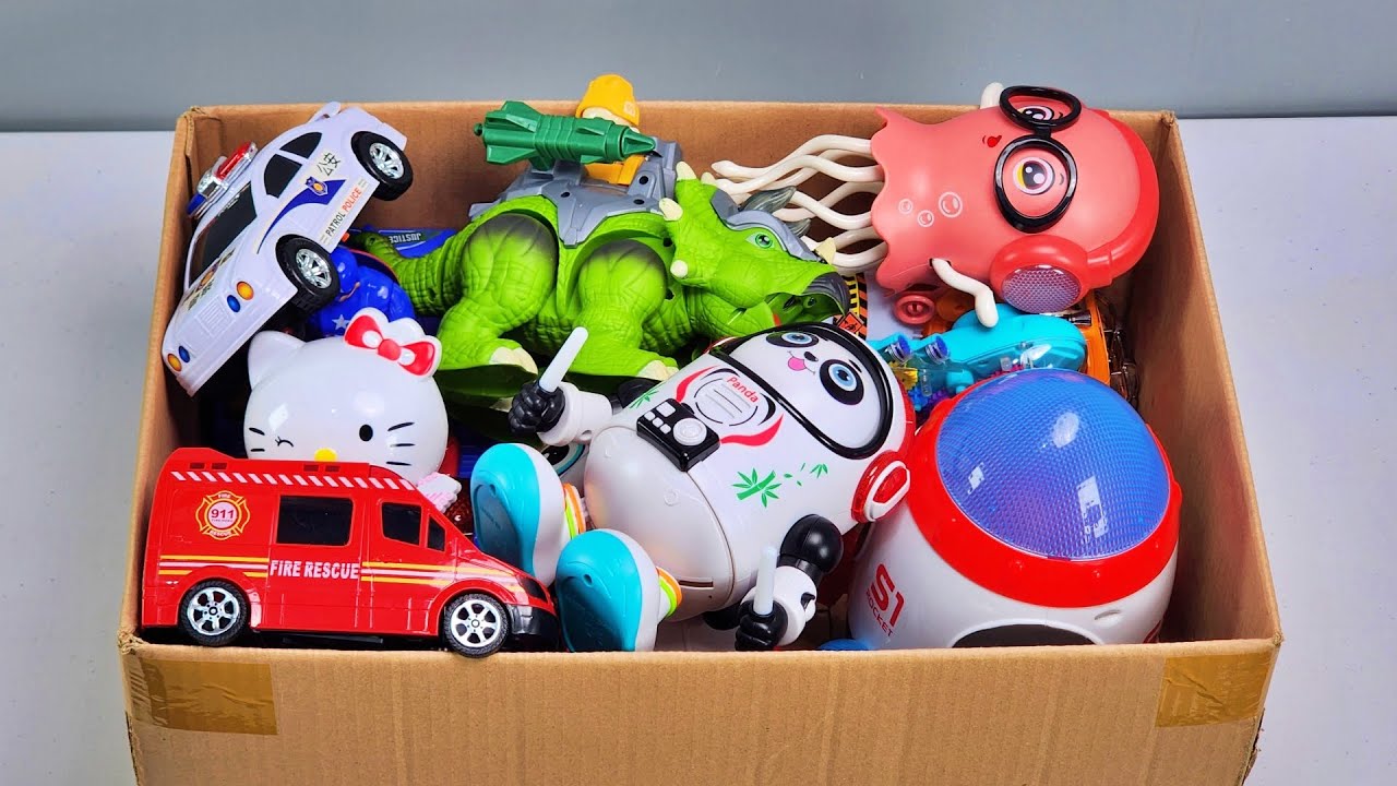 12-Minute Satisfying Unboxing Car Toys, Police Car, Robot Toys, Twist Jellyfish, Dancing Robots