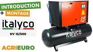 Presentation and assembly of the Italyco KV 15/500 Premium - Rotary Screw Compressor