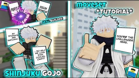 *Shinjuku Gojo TUTORIAL* Moveset using SKILL BUILDER... | Jujutsu Shenanigans