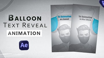 Looping Balloon Text Reveal Animation in After Effects | Easy Tutorial for Beginners