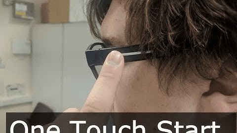 Set time & date on the professional glasses