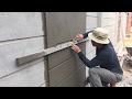 How to make a professional wall, using sand and cement ratio 1/11