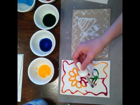 3d salt art project fun craft idea youtube