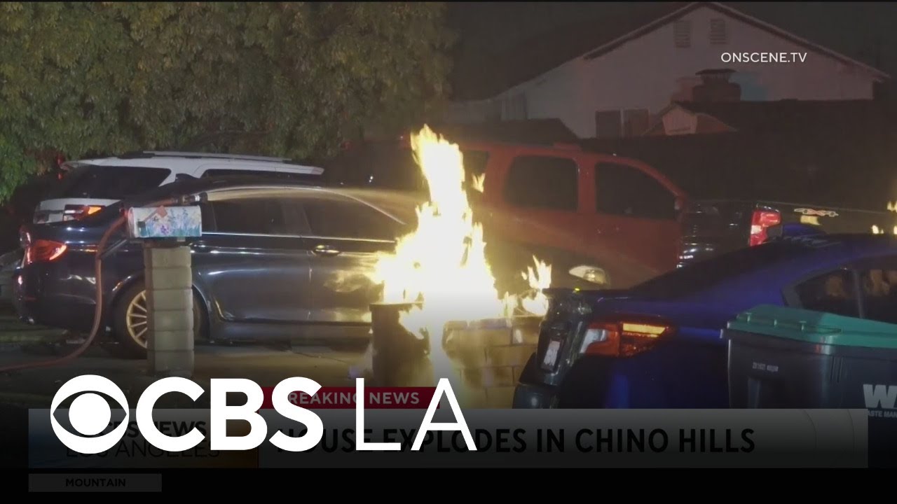 Neighbors react after house explodes from possible gas leak in Chino Hills