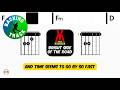 Van Morrison - Bright Side Of The Road • Backing Track | Scrolling Guitar Chords &amp; Lyrics