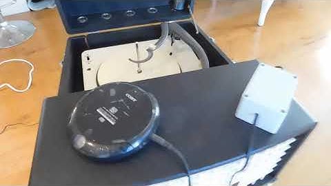 Voice of Music record player, Circa 1957, playing a CD using iPod adapter.