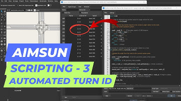 Aimsun Tutorial - Scripting - 3: Creating Turn IDs automatically
