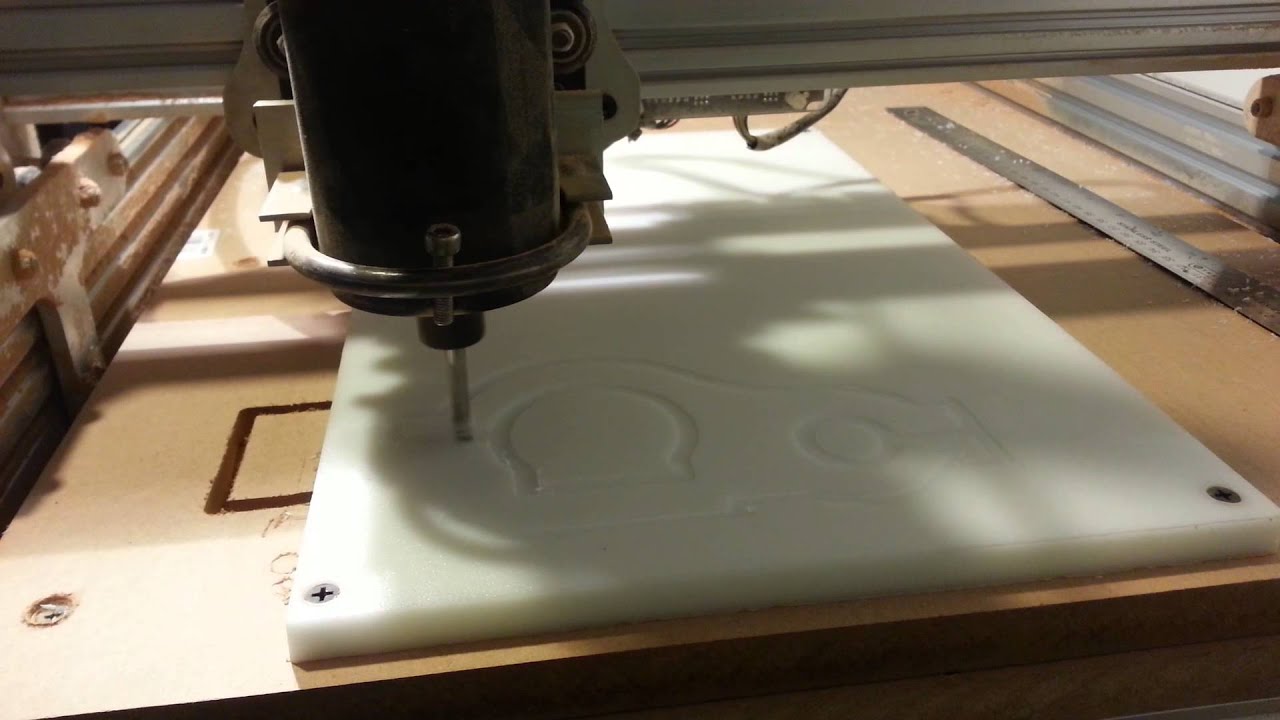 openbuilds ox zeus router kit, My first design cut!!! - YouTube